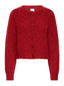 Вязаный кардиган ICHI IHBELABLUE, ярко-красный