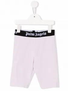 Облегающие шорты с логотипом Palm Angels Kids, розовый