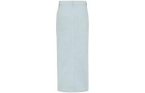 Джинсовая длинная юбка женская светло-голубая FENDI