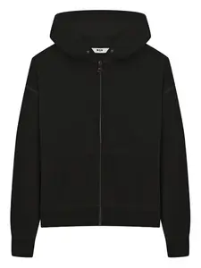 Толстовка с капюшоном на молнии Msgm Kids, черный