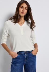 Топ Street One Long sleeved top, Weiß/Off-White
