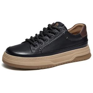 CAMEL Антискользящие и износостойкие дышащие низкие скейтерские кроссовки мужские - черный/коричневый, цвет Black/Brown