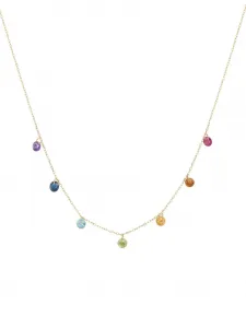 Колье из желтого золота с камнями Persée