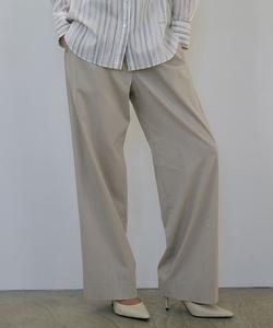 Широкие прямые брюки из эластичного сухого льна