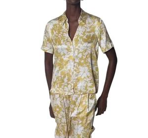 Рубашка на пуговицах Odin в золотистом ботаническом цветочном стиле Nation LTD, цвет gold botanical floral