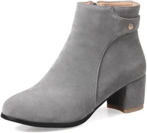 BLXQPYT Женские ботильоны на платформе и высоком каблуке Amazon Essentials, черные