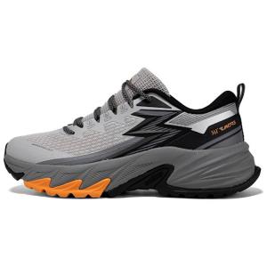 Антискользящие износостойкие низкие уличные кроссовки мужские серо-черные 361°, Recycling Gray/Obsidian Black