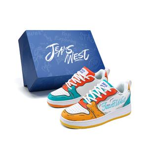 Повседневные устойчивые к истиранию нескользящие низкие кеды для скейтбординга с амортизацией JEANSWEST, королевский синий