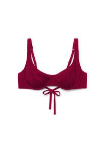 Топ бикини Calzedonia CRINKLE WAVES, Cherry Red/Red