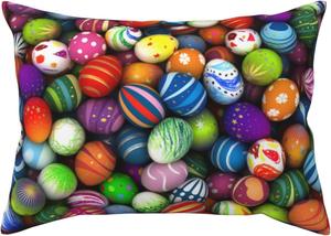 Pevtufa Подушка Easter Eggs2 с принтом, наволочка с застежкой конверт Easter Eggs2