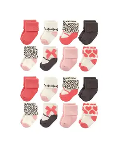 Детские махровые носки из хлопка для мальчиков, 16 пар Luvable Friends, мультиколор