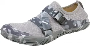 Женские и мужские водные тапочки с широким носком, нескользящие, для плавания босиком, быстросохнущие, акваноски для пляжа, бассейна и йоги Generic, серый