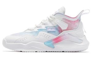 Женские скейтбордические кроссовки Dry Mid Top, белые/синие/розовые Qiaodan