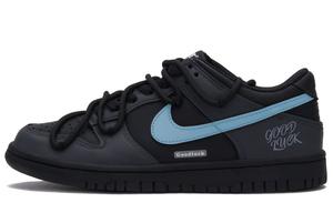 Nike Кроссовки для скейтбординга Dunk Gray Black Warrior 2.0 Low Top унисекс, черные