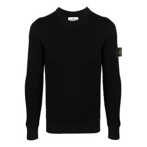 Свитер knitted sweater 'black' Stone Island, черный