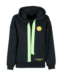 Улыбающаяся шерстяная толстовка Philosophy Di Lorenzo Serafini, черный