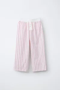 Брюки в полоску Zara, розовый