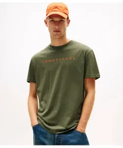 Футболка Regular fit Tommy Jeans, зеленый