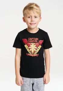 ФУТБОЛКА Logoshirt "Marvel Comics", с лицензионным оригинальным дизайном, черный