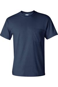 Футболка Gildan Ultra Cotton с карманом, темно-синий