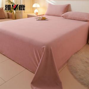 Yalu Простыня 180х230 см из молочного вельвета, цвет Kekoufen, утепленная