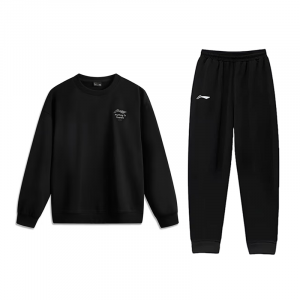 Li-Ning Casual Sportswear Unisex Black+Black