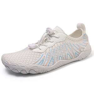 King Jinmai Амортизирующие нескользящие износостойкие дышащие и легкие низкие кеды унисекс бело-голубые, цвет White Blue