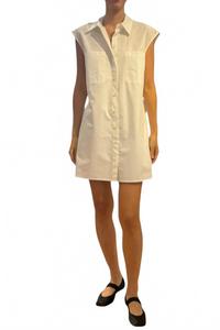 Белая рубашка без рукавов на пуговицах FRAME