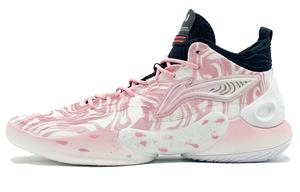 Баскетбольные кроссовки YuShuai 18 мужские, среднего размера, розовые Lining