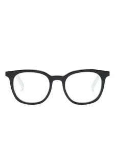 Очки в квадратной оправе Moncler Eyewear, черный