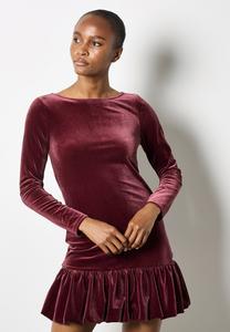 Платье Apricot BUBBLE HEM MINI, Burgundy/Bordeaux