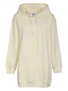 Толстовка с капюшоном из хлопка MSGM, белый