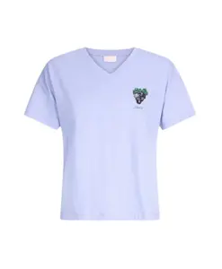 Футболка с короткими рукавами фиолетового цвета винограда Liu Jo, фиолетовый