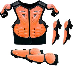 Защита груди Little One Dirt Chest Protector, детский комплект защиты для мотокросса, ярко-оранжевая защитная экипировка для детей Kronabelle, Orange