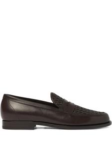 Scarosso кожаные лоферы, коричневый
