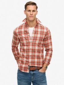 винтажная клетчатая рубашка Superdry, Frontier Check White