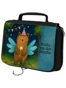 Mr. & Mrs. Panda Косметичка в виде медвежонка и зубной феи с надписью белого цвета