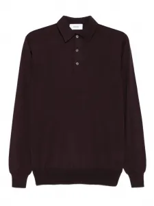 Рубашка поло с длинными рукавами Lardini, фиолетовый