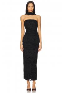 Платье миди алесси Runaway The Label, черный
