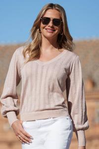 Свитер пуантелле Sosandar, розовый