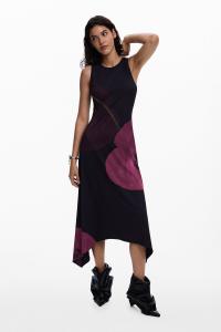 Асимметричное платье «Маки»