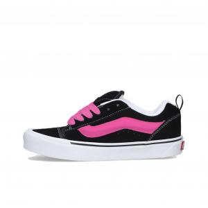 Vans Кроссовки для скейтбординга Knu Skool Dark Night Neon с антискользящим покрытием, износостойкие, унисекс, розово-красные