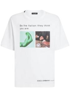 Футболка с графичным принтом Dolce & Gabbana, белый