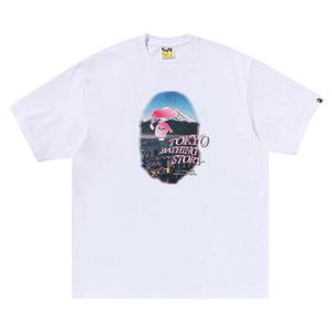 Футболка BAPE Cityscape Ape Head Relaxed Fit Tee, White