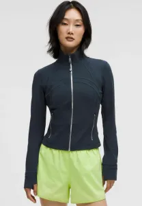 Define hooded nulu training jacket Lululemon, True Navy Mirror Silver Mirror Silver