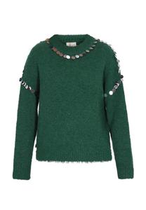 Тонкий вязаный свитер IZIA Sweater, цвет grass green