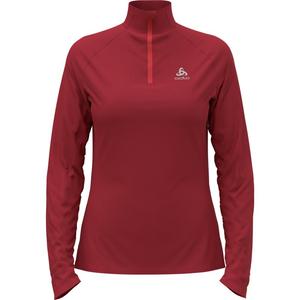 Необходимый средний слой, молния 1/2 Odlo, цвет american beauty