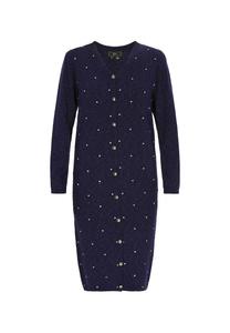 Вязаный кардиган faina, темно-синий