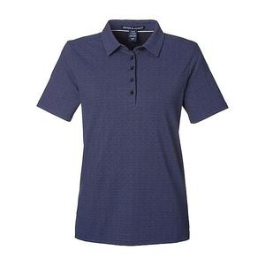 Женская футболка Crownlux Performance Geo Polo Devon & Jones, Navy And French Blue