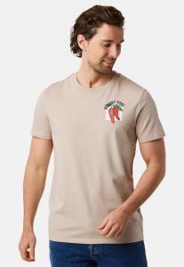 Футболка Blount & Pool Print T-shirt, Khaki
